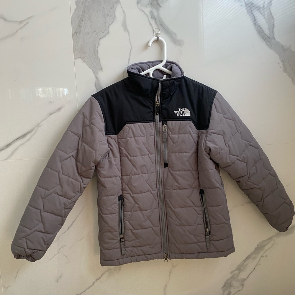 The North Face Gray and Black Snow Jacket